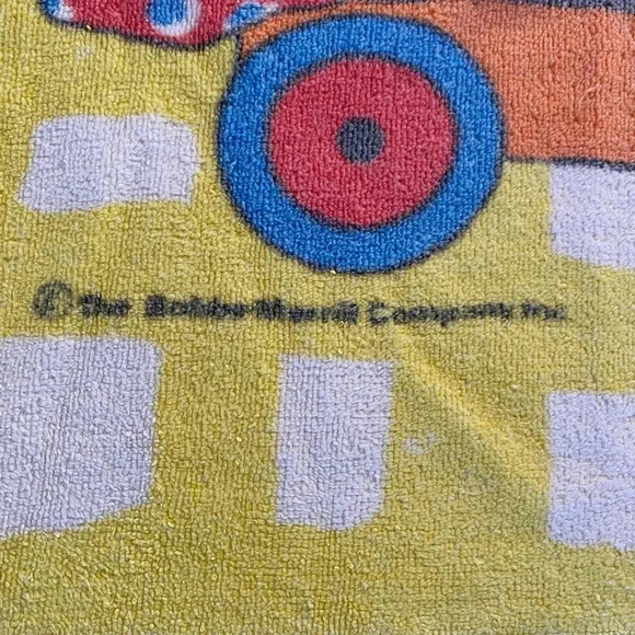 Raggedy Ann & Andy Vintage Bath Towel Wamsutta 1970s Bobbs Merril Fringe Retro - Picture 3 of 7